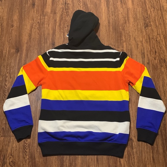 Polo Ralph Lauren Striped Polo Logo Hoodie Men’s XXL NWT - Picture 2 of 6
